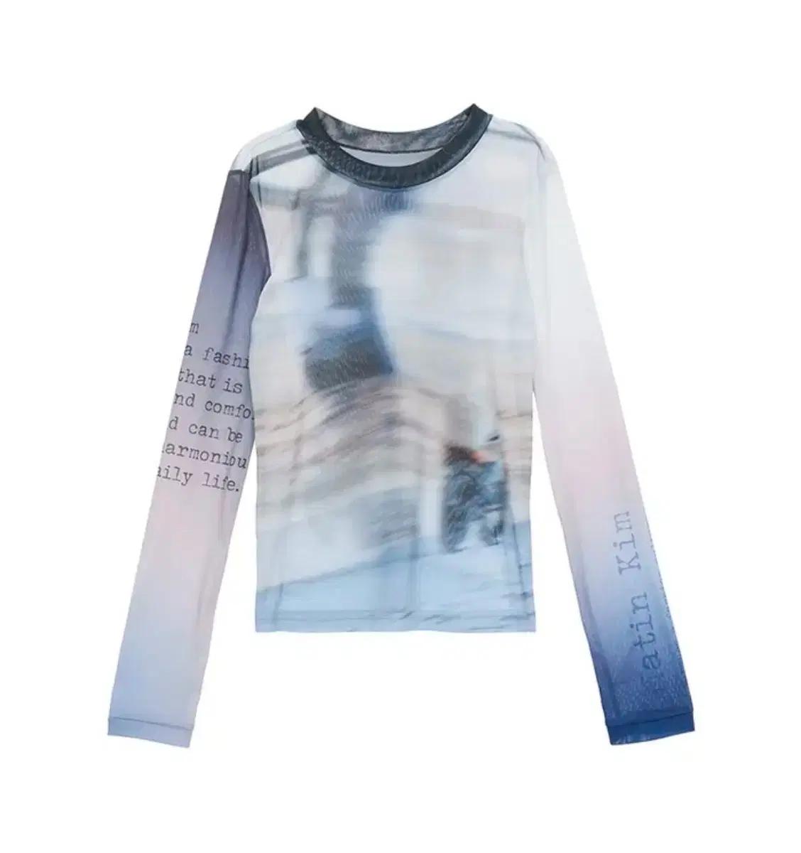 마뗑킴 몰디브 메쉬 탑 MALDIVES MESH TOP 프린팅