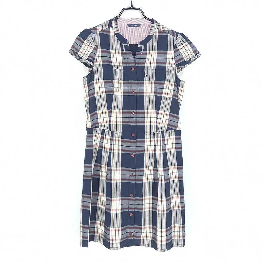 헤지스 여성 레이온혼방 여름 미니원피스 네이비 (HU39576)