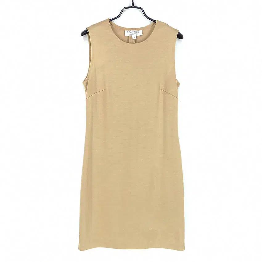 런드리 여성 춘추 슬림핏 니트 미니원피스 베이지 (HU39578)