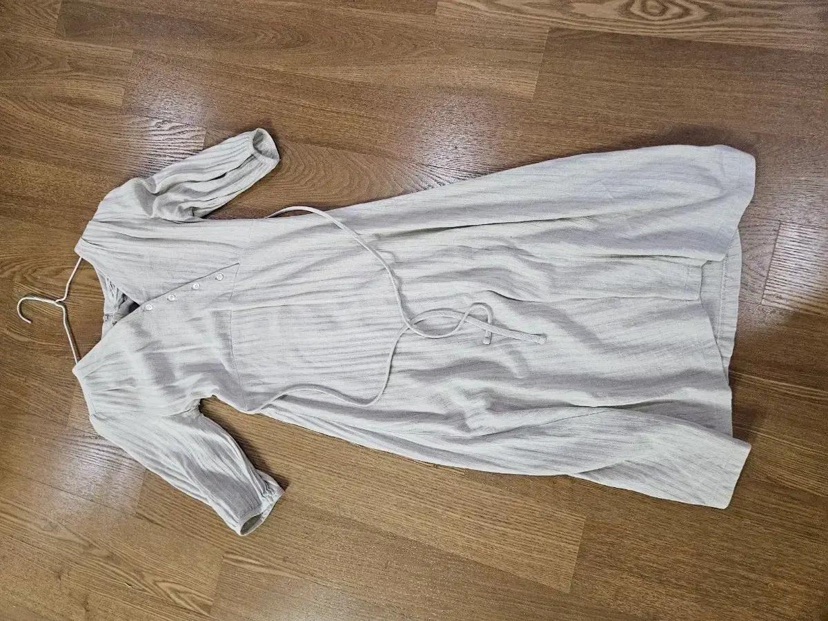 시크릿라벨 칠부소매 롱원피스 프리사이즈