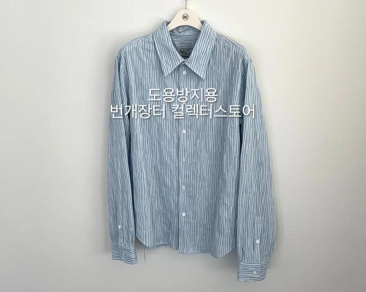 렉토 25SS 웨이브 스트라이프 슬림핏 셔츠