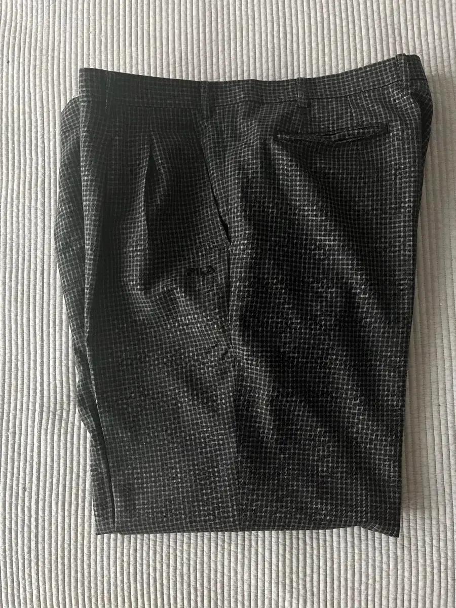 필라 울 혼방 체크 골프 바지 110/XXL