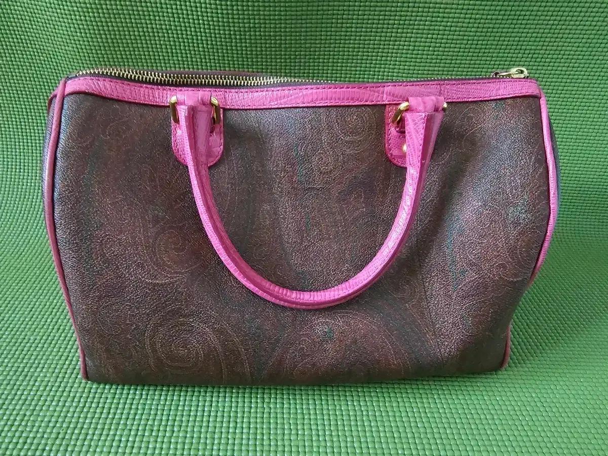 상태 굿 ! 에트로 (ETRO)  페이즐리 보스톤 토트백