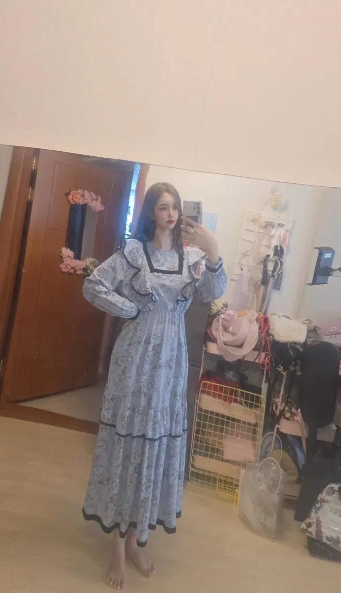 쉬폰롱드레스 여름에 입어도 시원해요(폭염피해서)