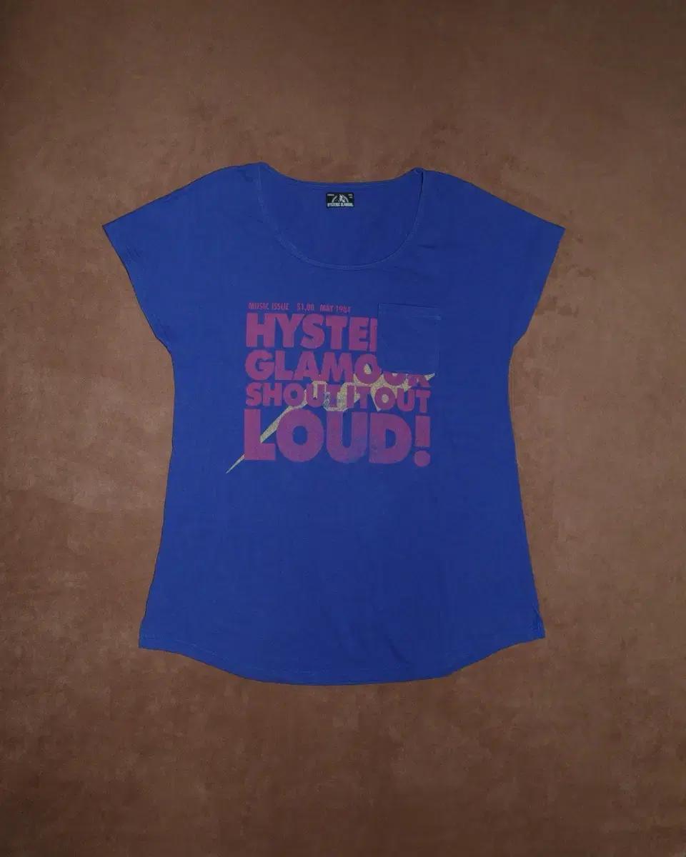 히스테릭글래머 프린팅 포켓 티셔츠