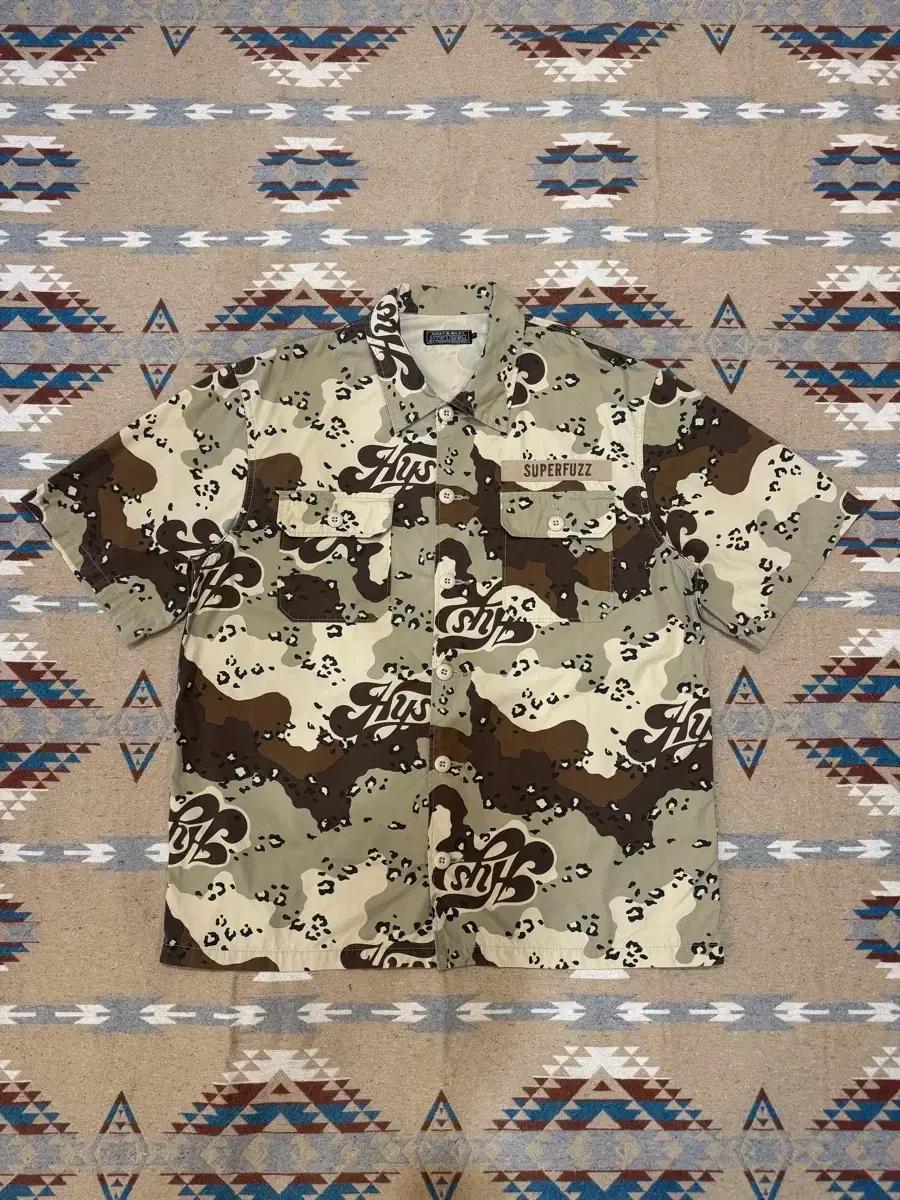 [XL] 히스테릭글래머 밀리터리 워크셔츠 데저트 카모