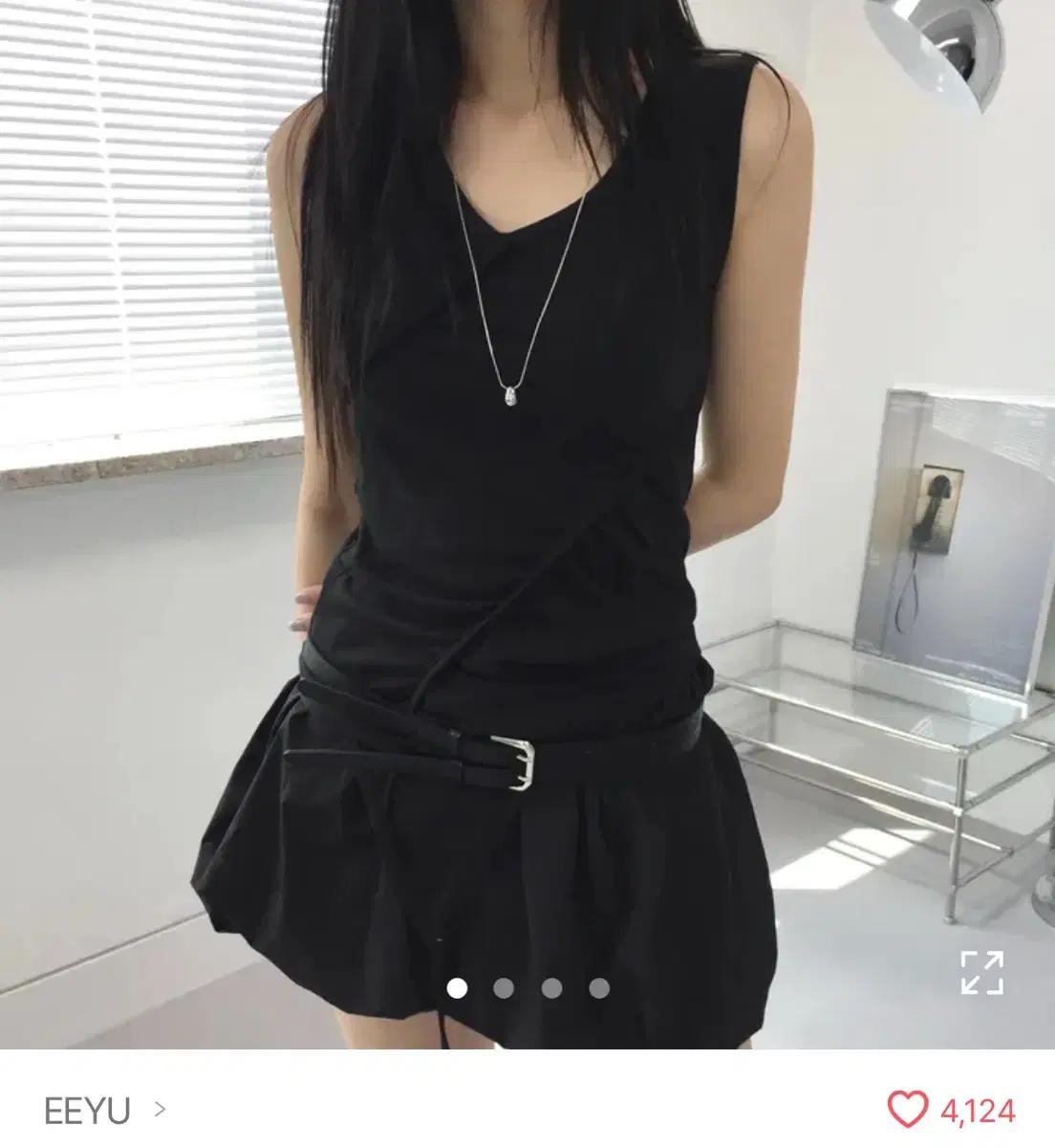 [코디 전부] UNBALANCED SHIRRING TANK 언밸런스 셔링