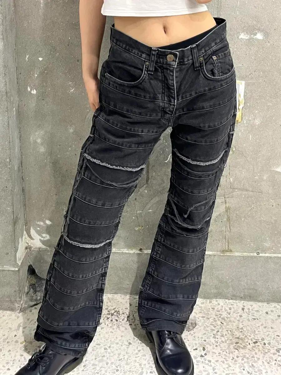 Hysteric Glamour 히스테릭 글래머 흑청 kinky jeans