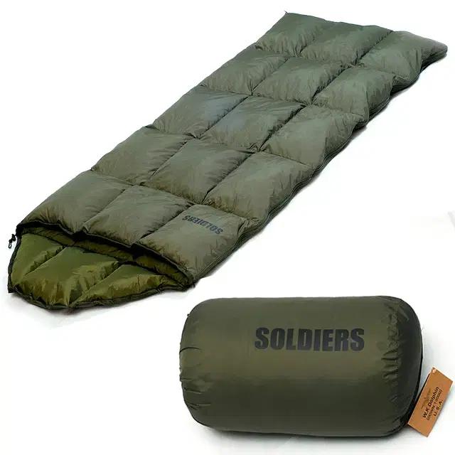 국산 거위털 동계용 침낭 1900g 미사용품 (밀리터리)