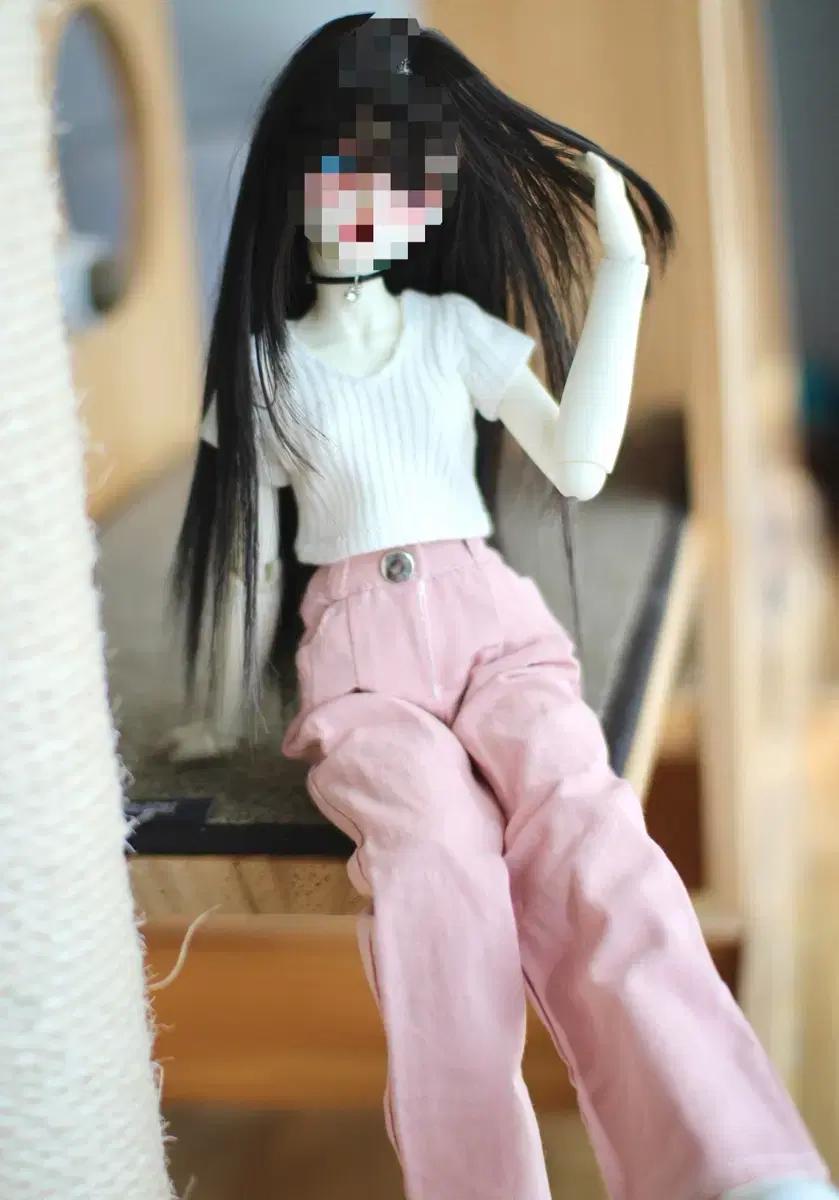 구체관절인형 msd 중국 크롭티 흰색 여아 의상 옷 판매