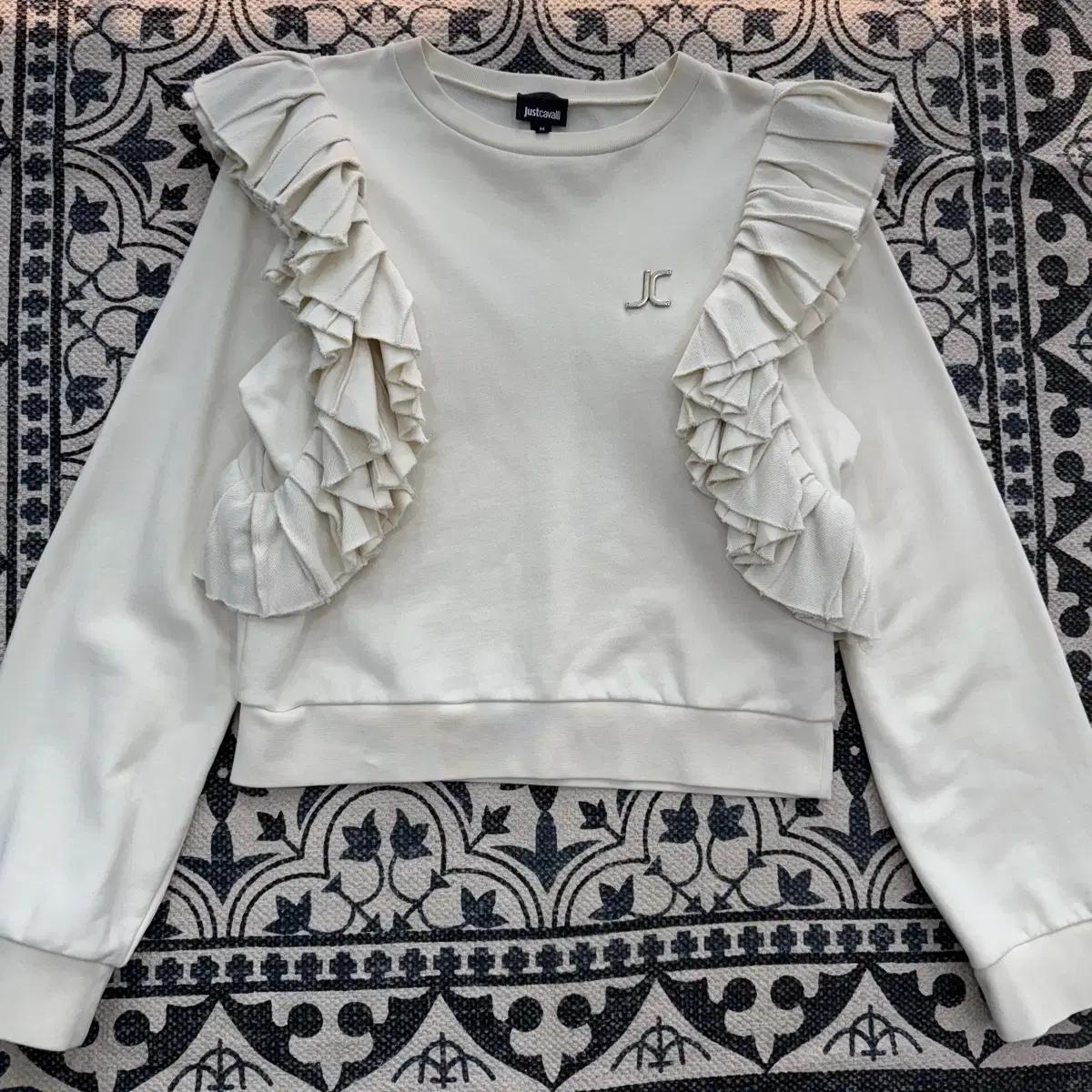 justcavalli 저스트가발리 러플 스웨트