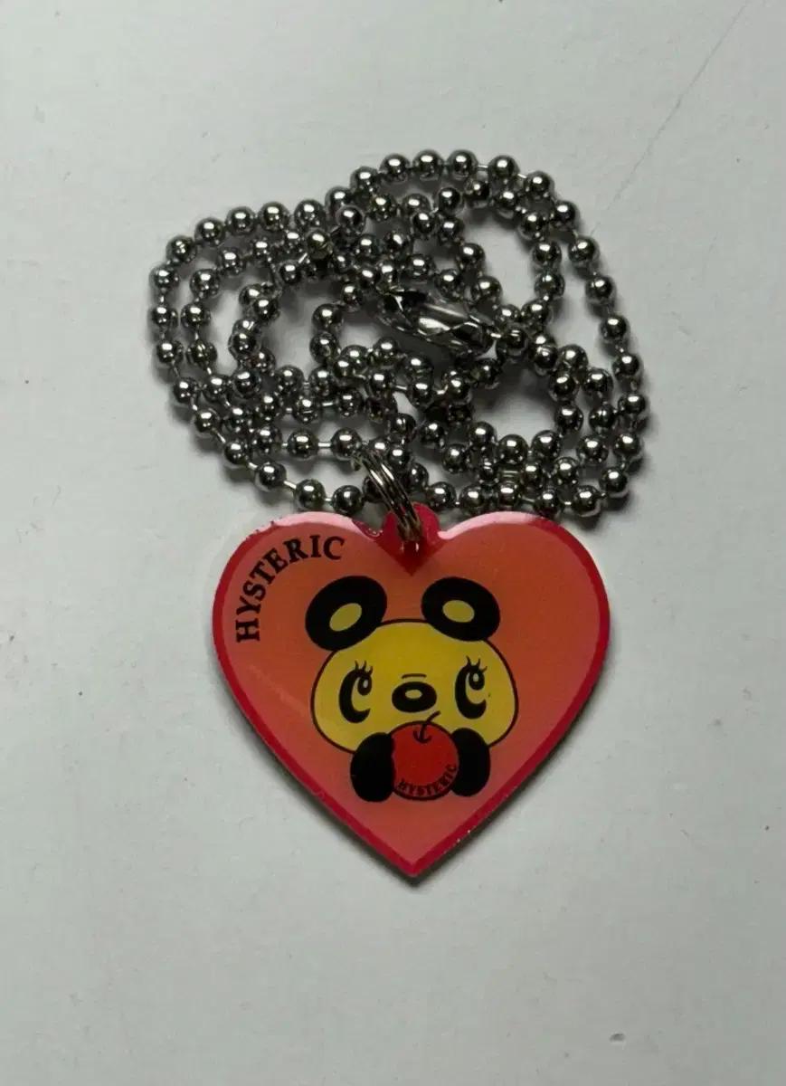 히스테릭 글래머 아카이브 판다 하트 목걸이