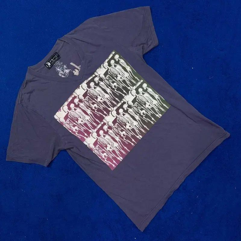 히스테릭글래머 해골 프린팅 반팔티