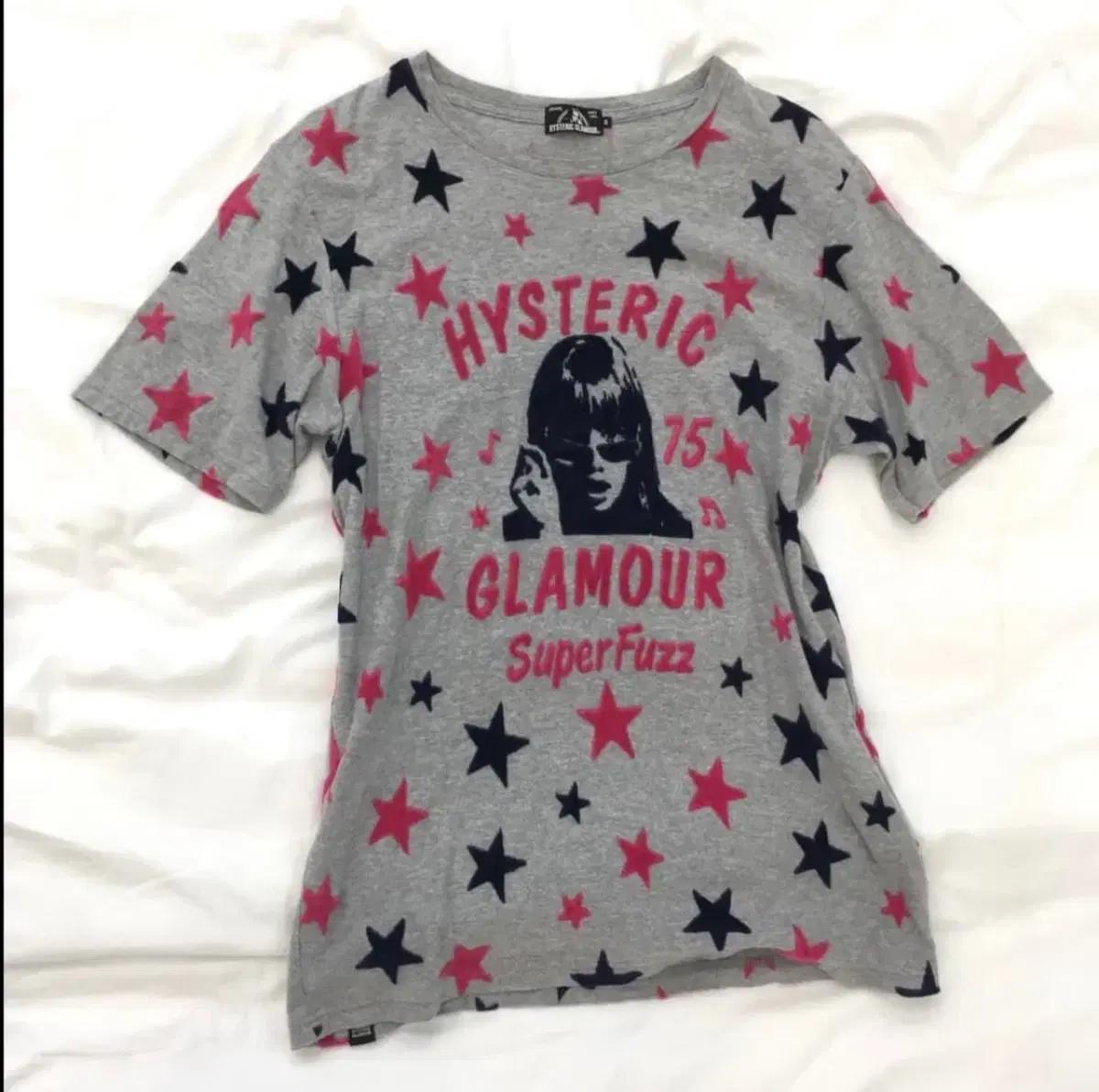 히스테릭글래머 히스걸 별 패치 태리 반팔