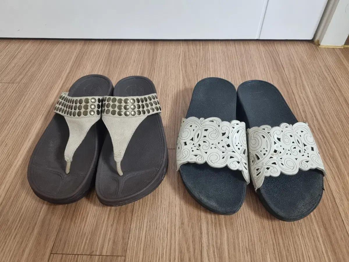 핏플랍 샌들 슬리퍼 2종 230 각각 22000원  fitflop