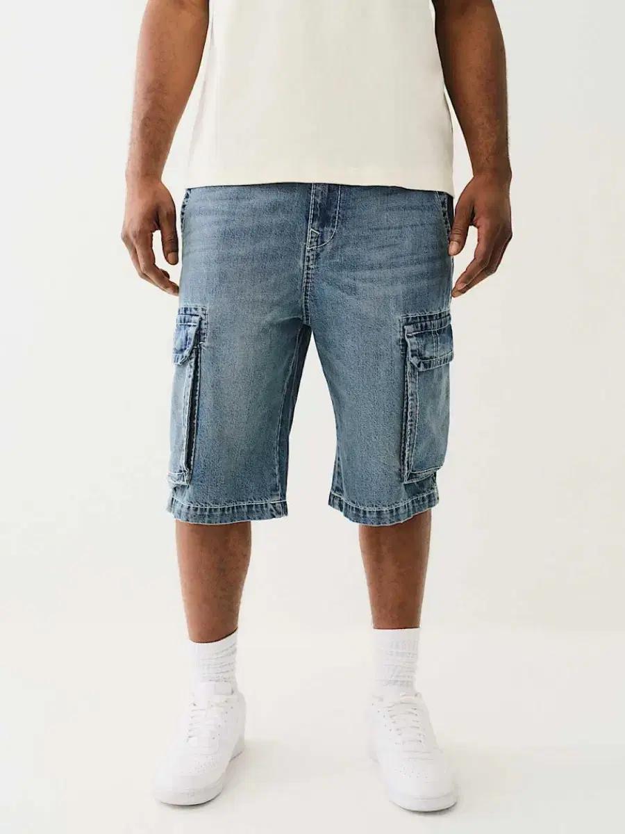 트루릴리전 데님 반바지 31사이즈