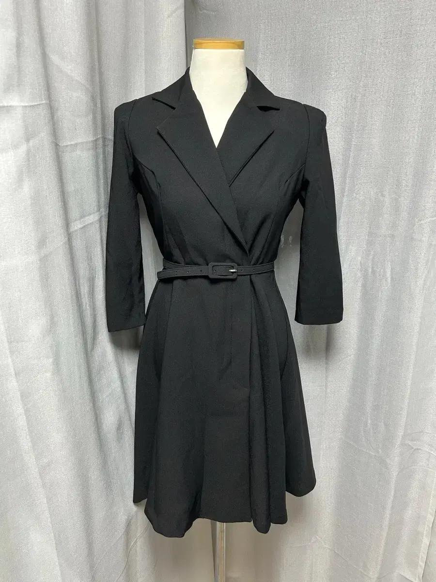 하객룩추천/7부 벨트 정장원피스