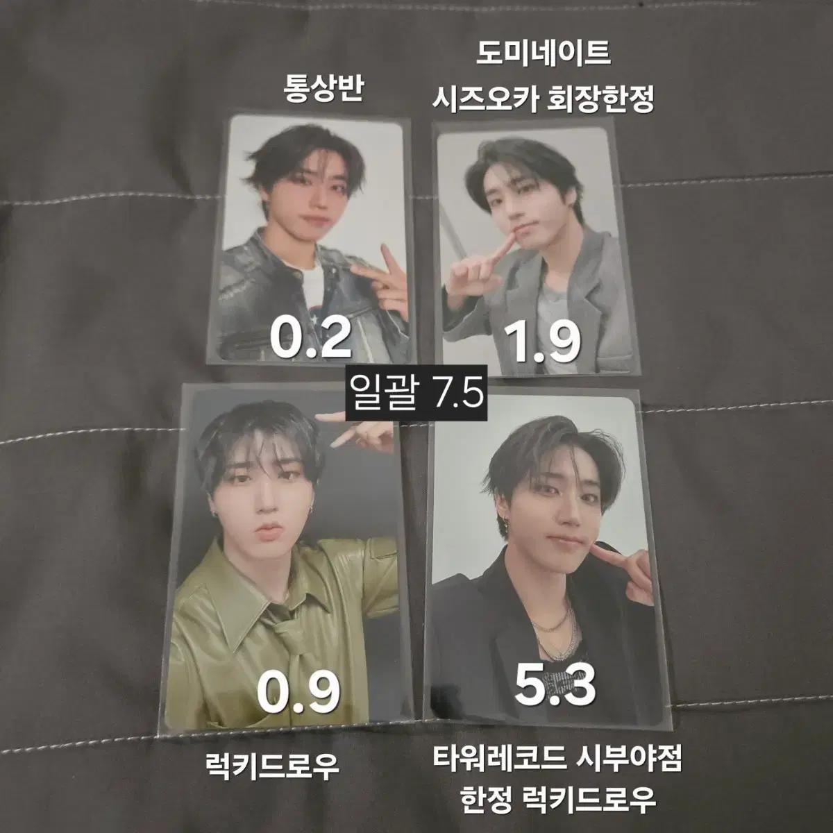 스트레이키즈 한 포카 hollow 일본앨범 타워레코드 특전 럭드 앨포