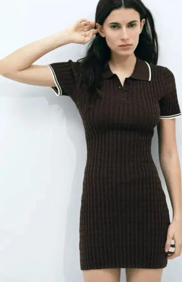 구해요!!  ) 자라 케이블 니트 원피스 xs 사이즈 (김채원 원피스)