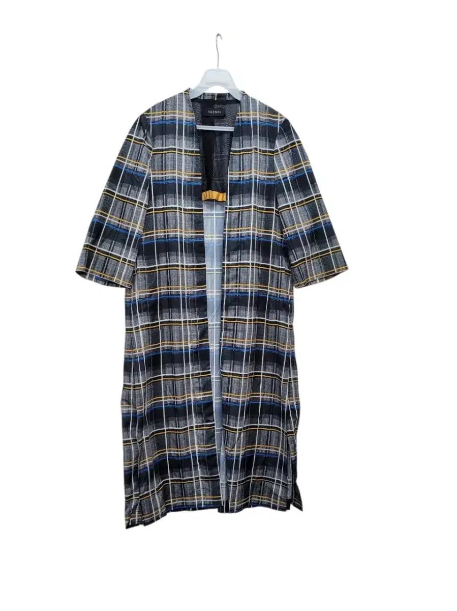 발렌시아 세련된 패턴 얇은 봄여름 롱 가디건