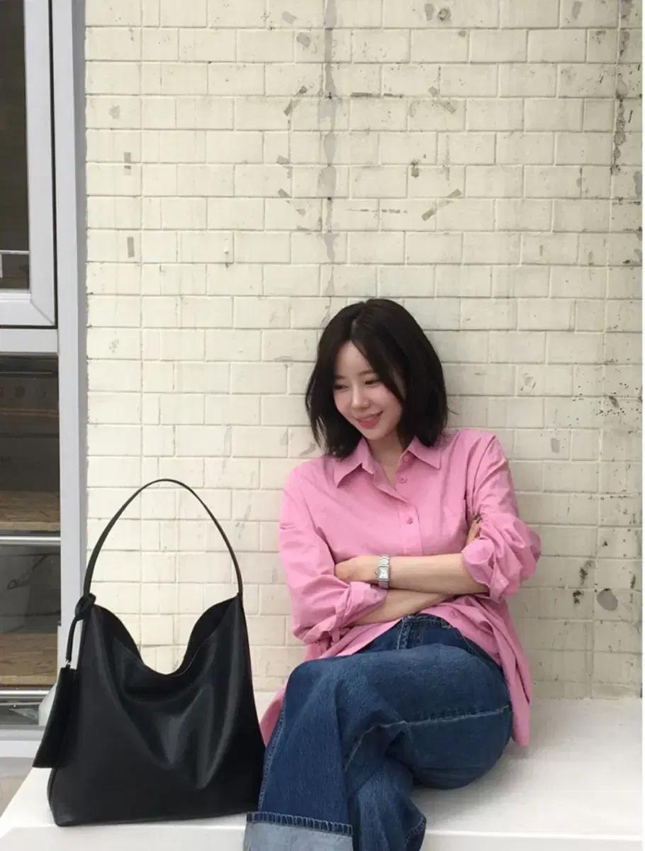 더로우 파크백 로서울 펄피 호보백 소가죽 (새상품)
