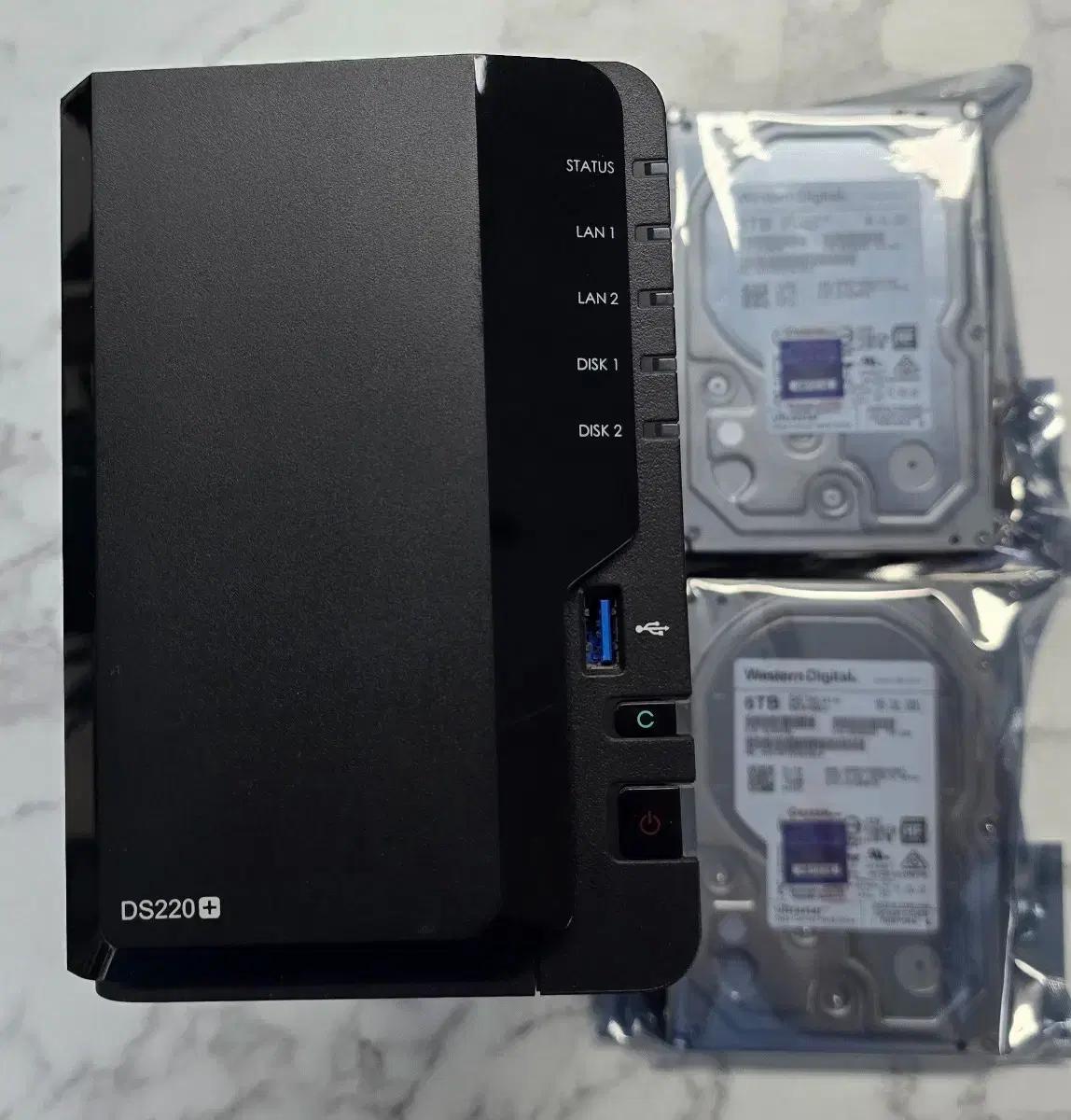 시놀로지 DS220+ 히타치 나스용 12TB HDD