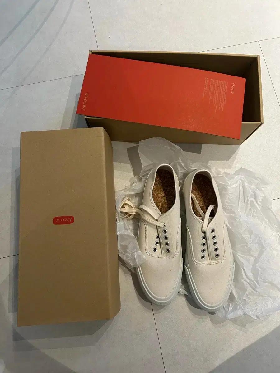 Doek Shoe(둑슈즈)/옥스퍼드 에크루/260사이즈/새상품/9만