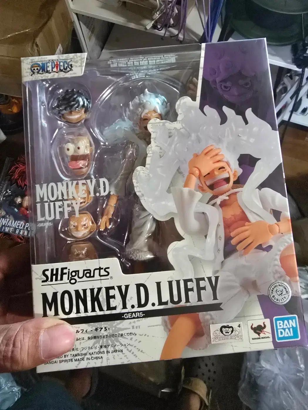 반다이 오리지널 S.H.Figuarts SHF 원피스 원숭이 D. 루피