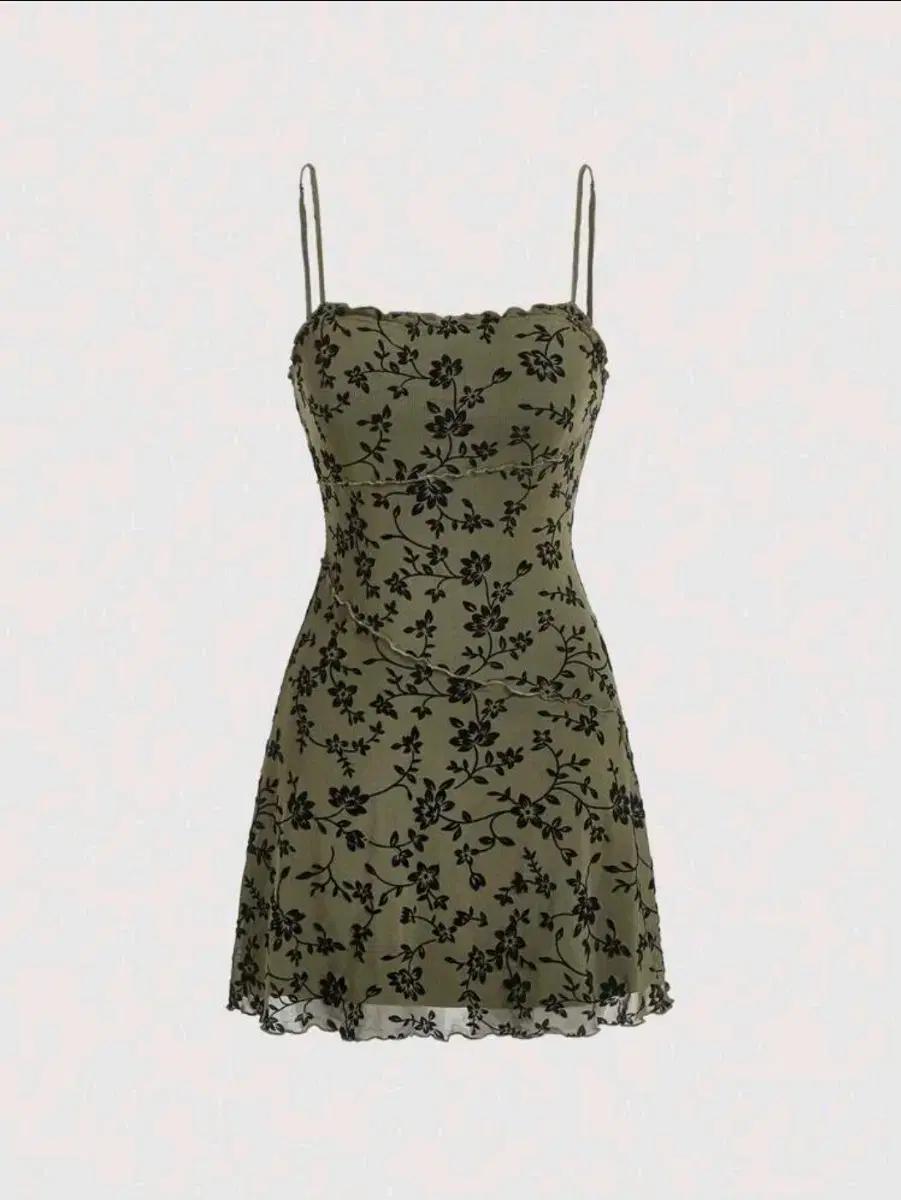 플로럴 미니 원피스