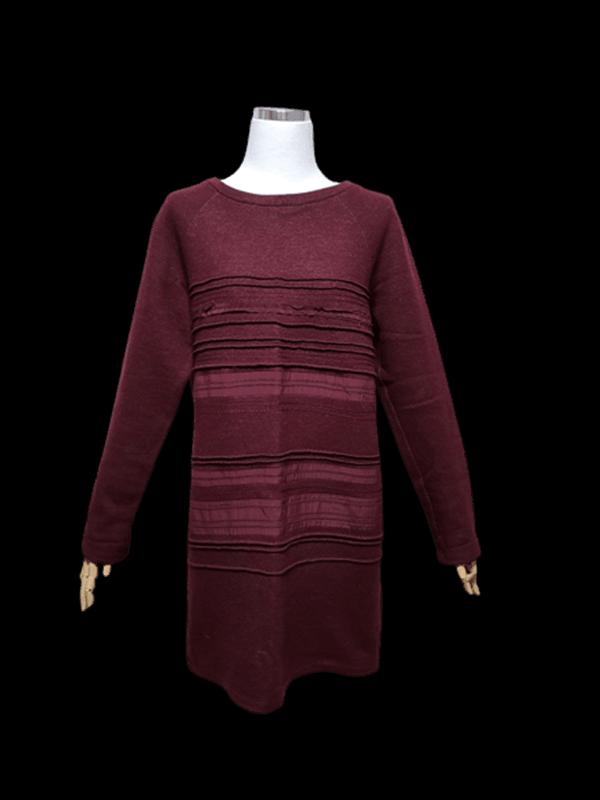 아떼바네사브루노 정품 여자 춘추용 여성 라운드넥 니트긴팔원피스85-160