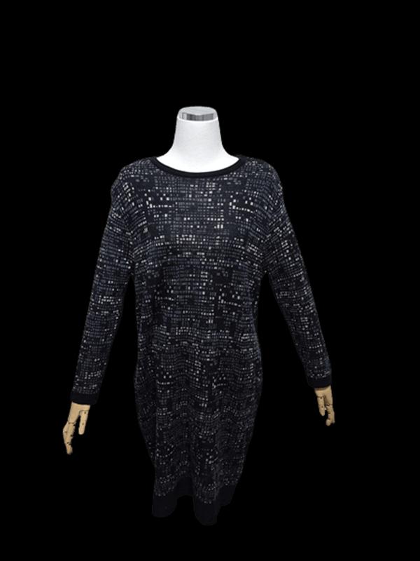 오즈세컨O2ND 정품 모소재 여자 춘추 여성 라운드넥 니트긴팔원피스85