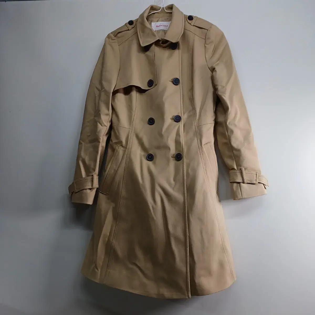 로맨틱소울 베이지 트렌치코트 80사이즈 봄가을 258240