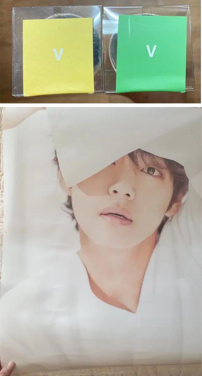 미개봉 일괄 양도) 방탄 오늘전시회 태형 포스터+포토북 세트