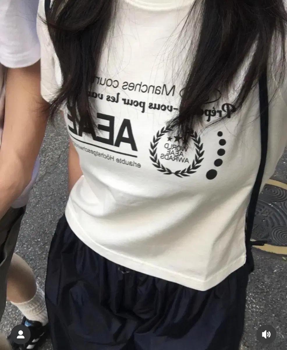 에이이에이 반팔티 화이트