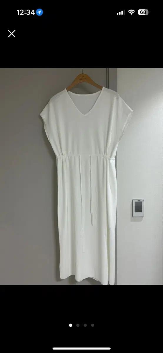 쿨니트 캡소매 롱원피스