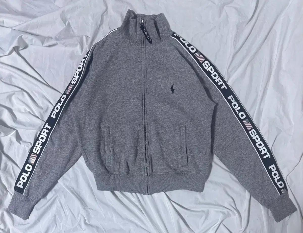 폴로 스포츠 성조기 로고 테이프 트랙탑