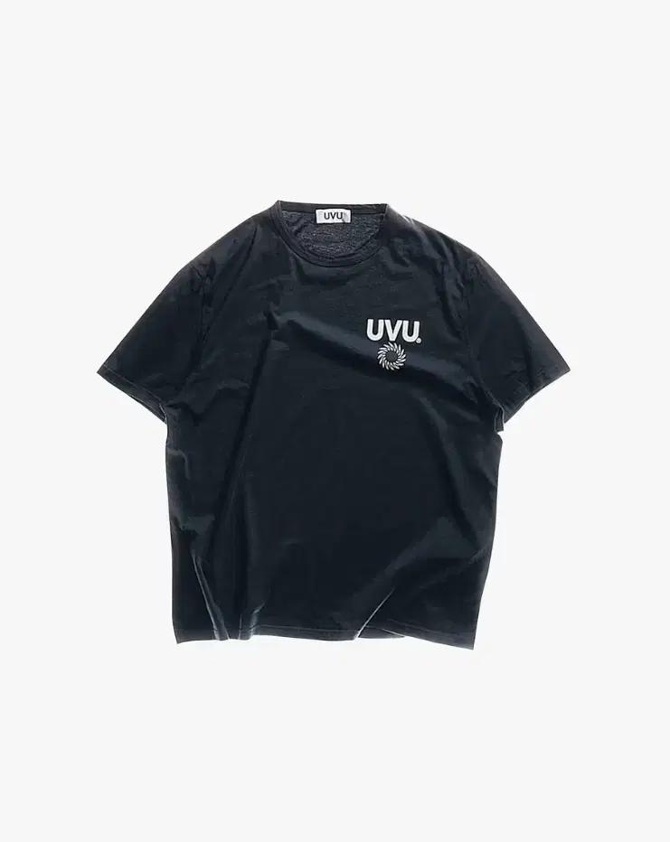 [L] UVU 러닝 인시그니아 반팔 티셔츠 블랙