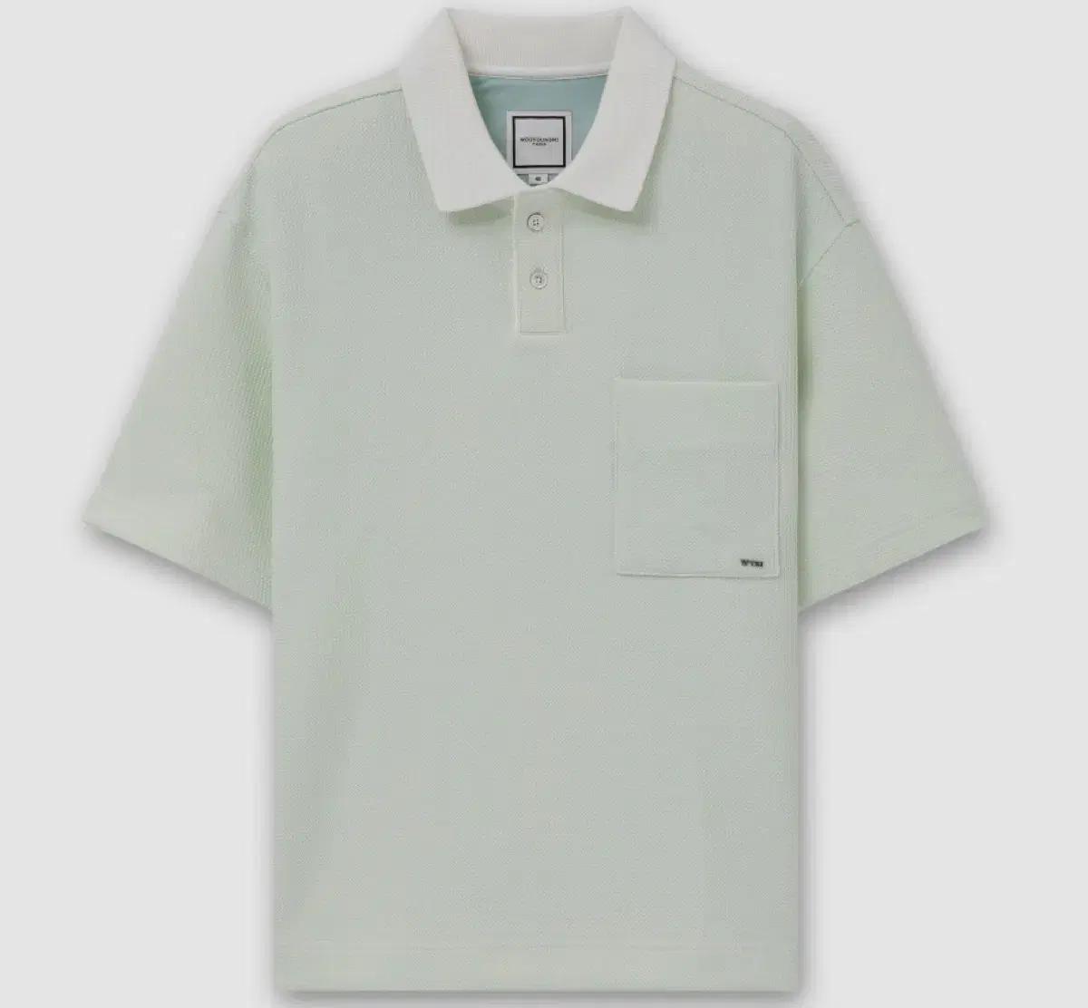 [새상품] 우영미 46 민트 포켓 폴로 티셔츠