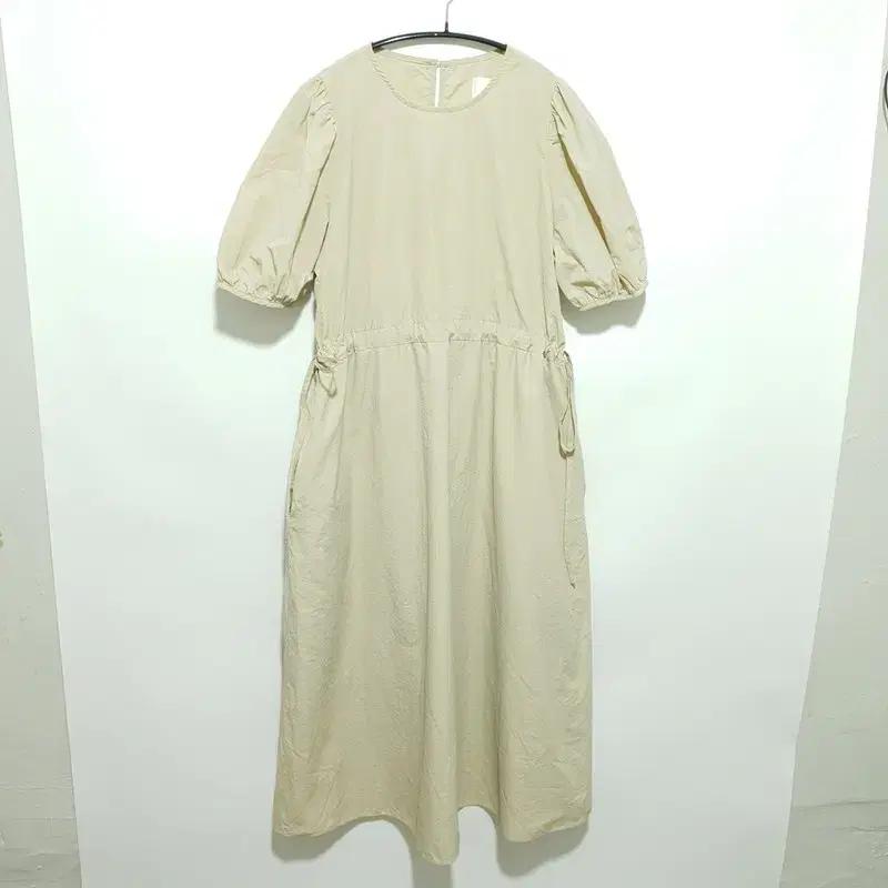 퍼프소매 바스락 롱 원피스 F_S0553