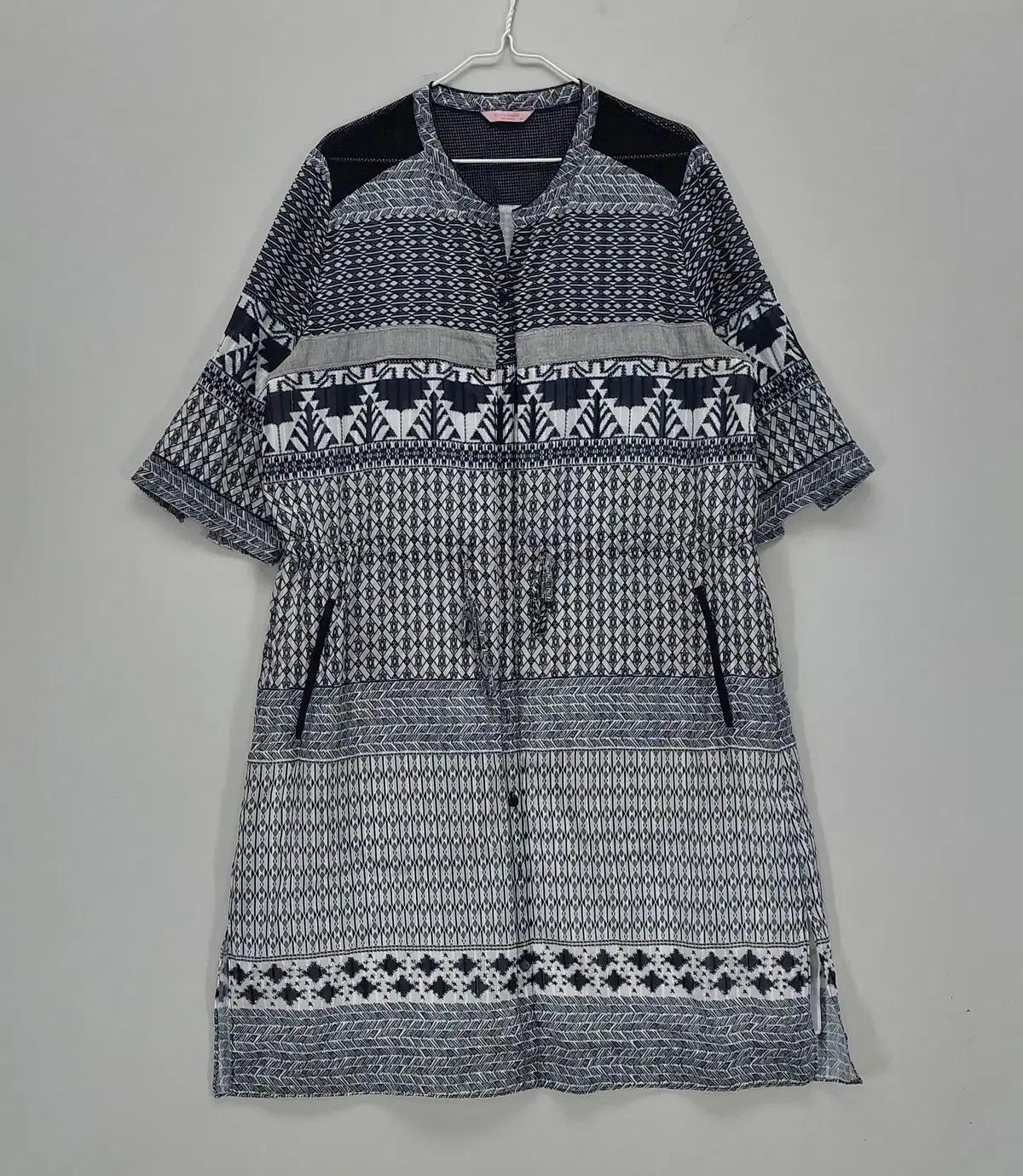 올리비아하슬러 100 반팔롱원피스 봄여름 체크 08044