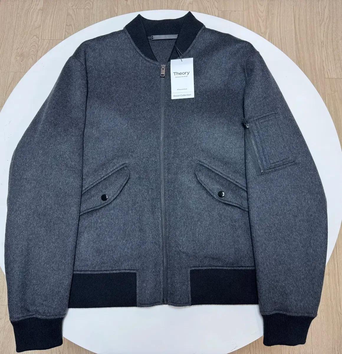 띠어리 더블페이스 울 캐시미어 플라이트 봄버 자켓 L 103-105 새제