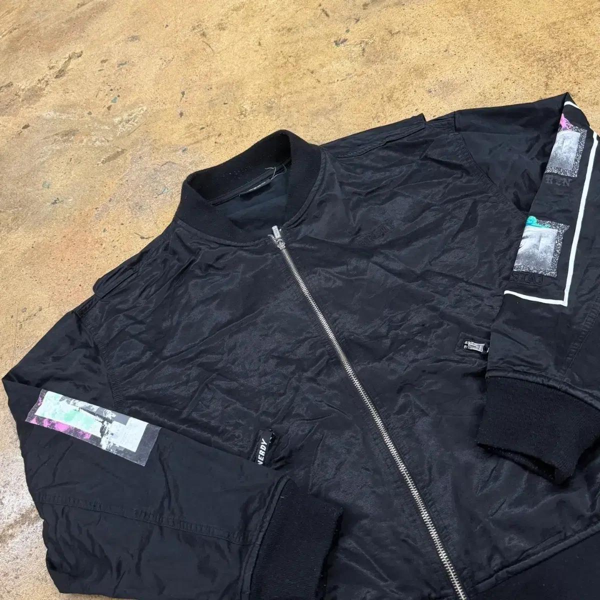 [ 정품/M ] 널디 프린팅 ma-1 항공점퍼