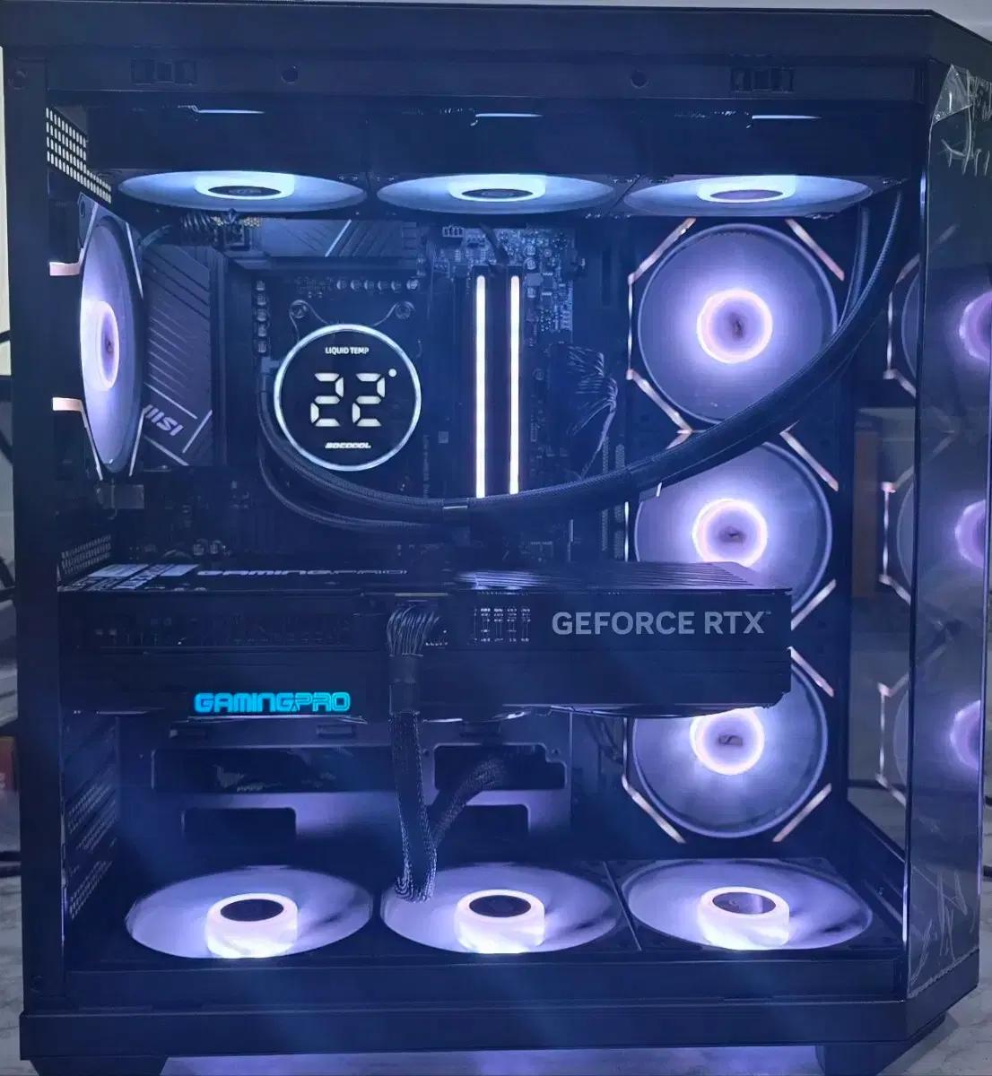 9800x3d, rtx5070ti 올블랙 튜닝pc