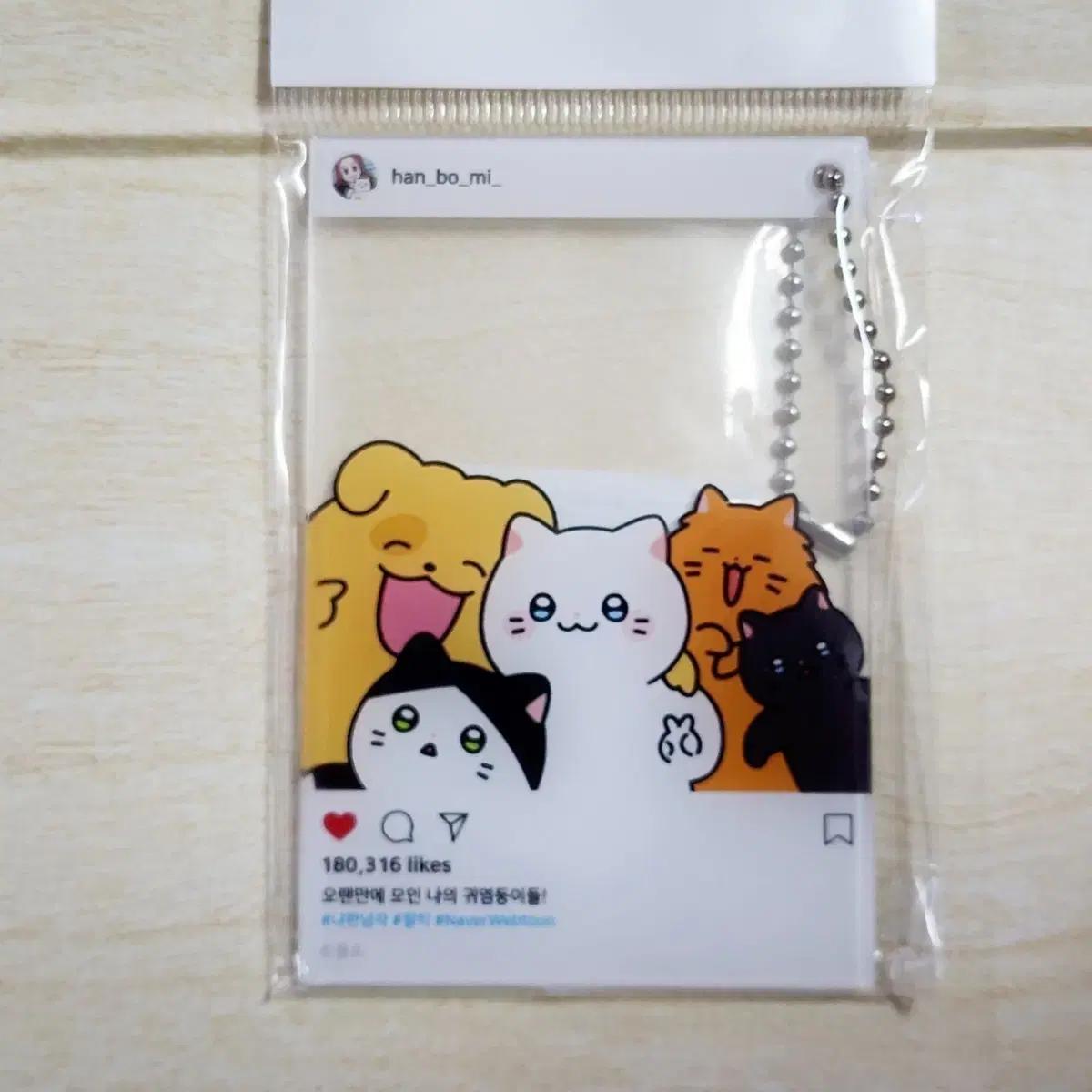 미개봉)냐한남자 아크릴 찰칵 포토 프레임_네이버웹툰 춘배 키링 팝업 굿즈