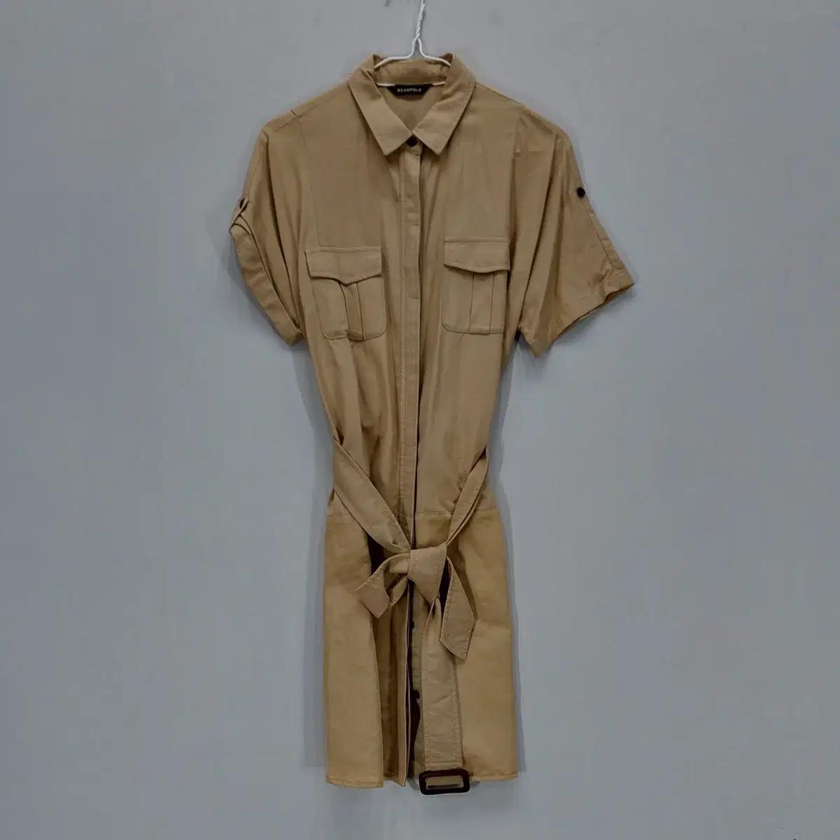 빈폴 90 반팔원피스 봄여름 베이지 08063