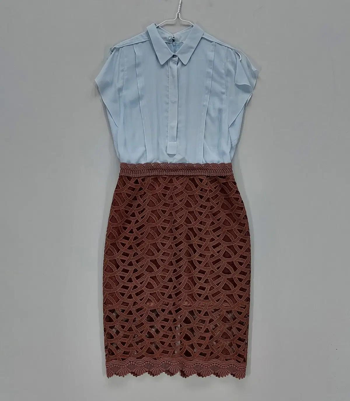 잇미샤 90 반팔롱원피스 봄여름 스카이 08091