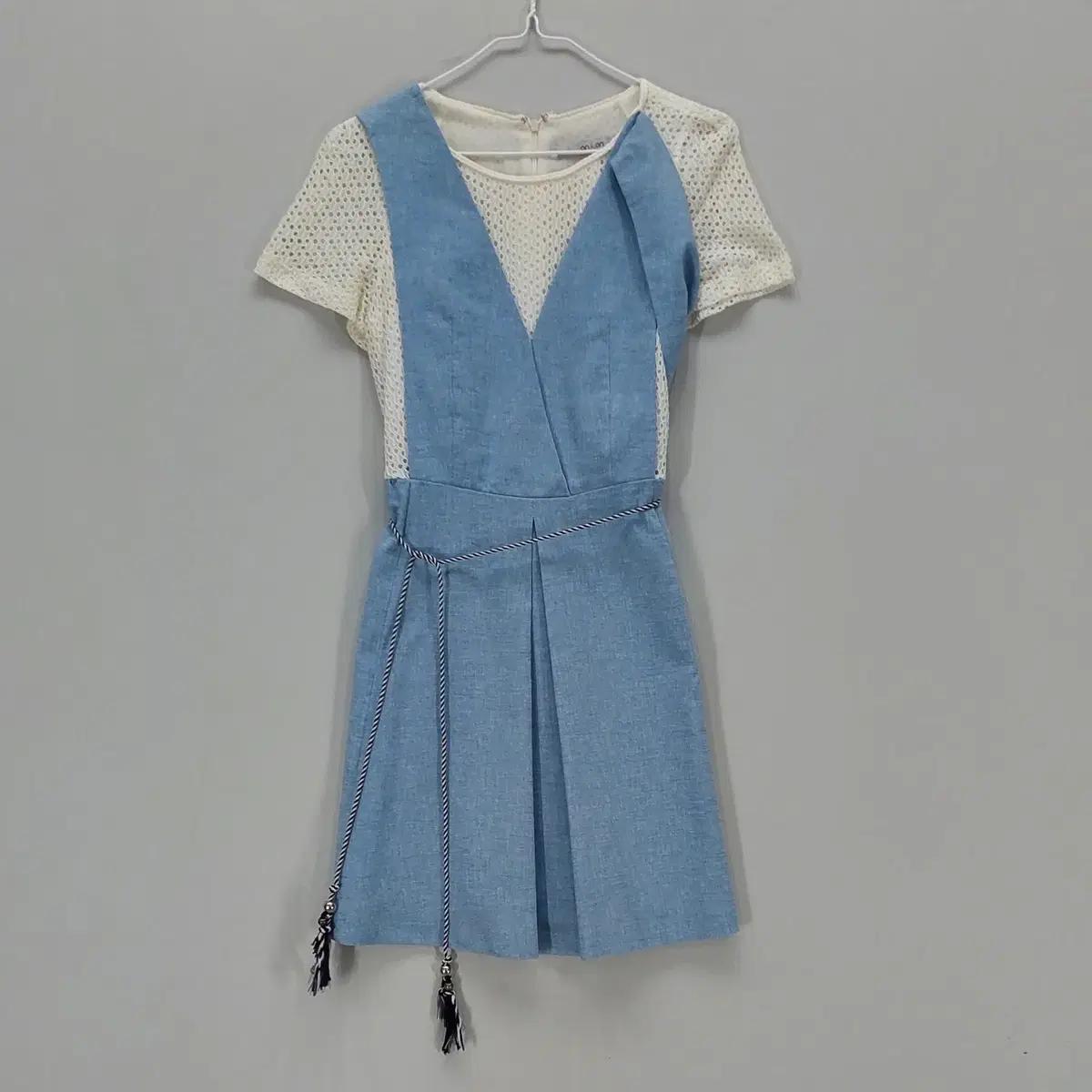 온앤온 82 반팔원피스 봄여름 스카이 08079