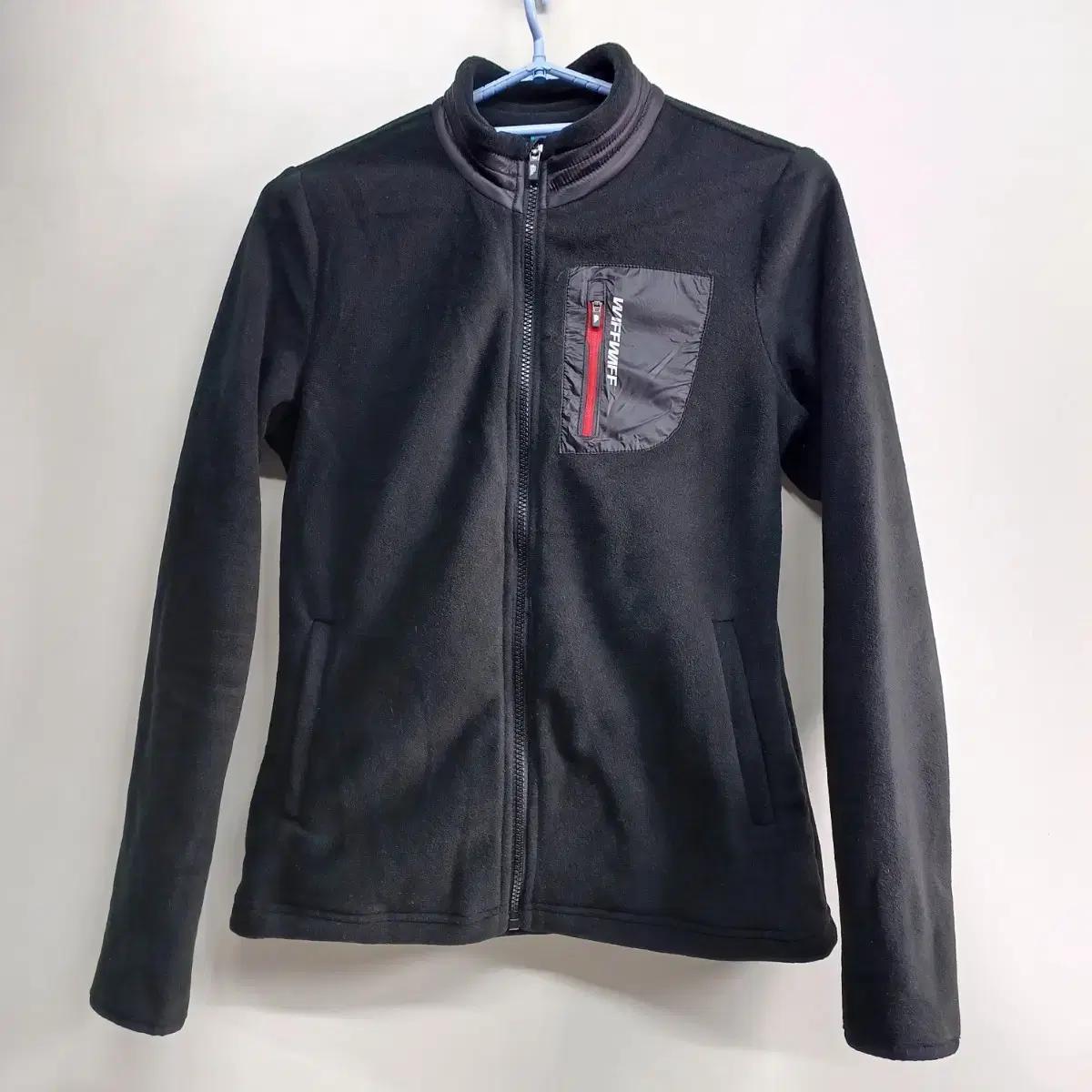 WFFWFF 검정색 여성용 플리스 자켓 85사이즈 가을겨울 58372