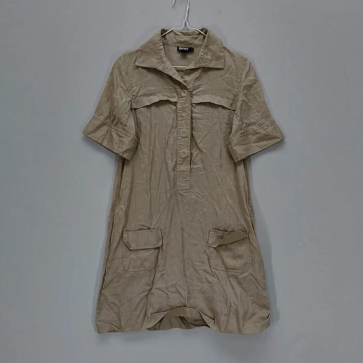 도나카란 뉴욕 90 반팔원피스 봄여름 베이지 08098