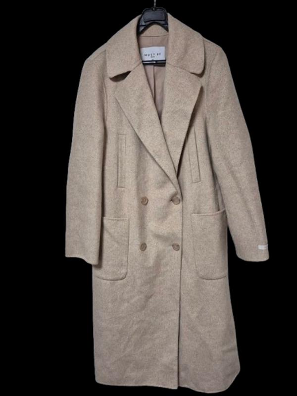 머스트비 핸드메이드 정품 오트밀 여자 추동초겨울 여성 모직롱코트자켓90